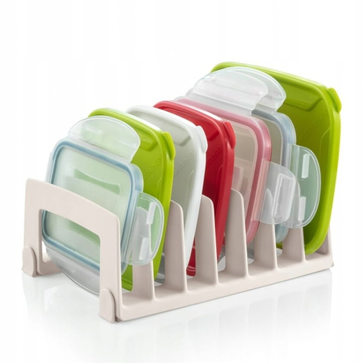 Stojak Pokrywki Organizer Kuchenny Tescoma Plastikowe Wieczka Naczynia