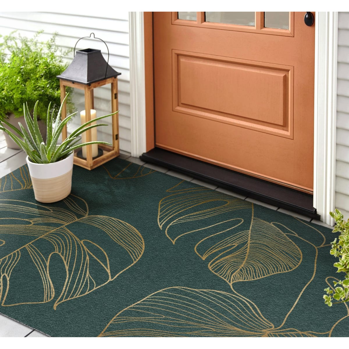 Wycieraczka zewnętrzna XXL Liście monstery 150x100cm