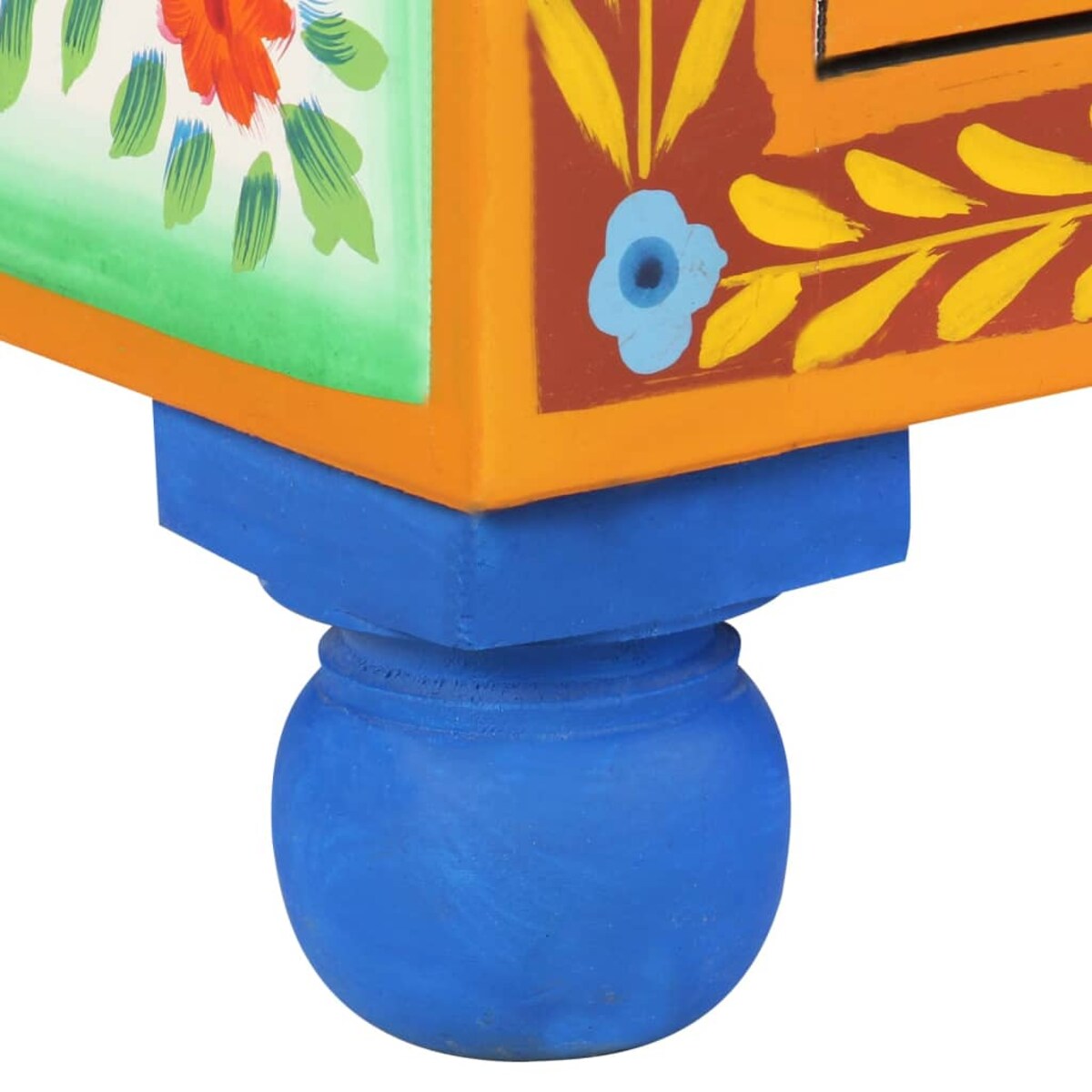 vidaXL Ręcznie malowana szafka, 70x35x60 cm, lite drewno mango