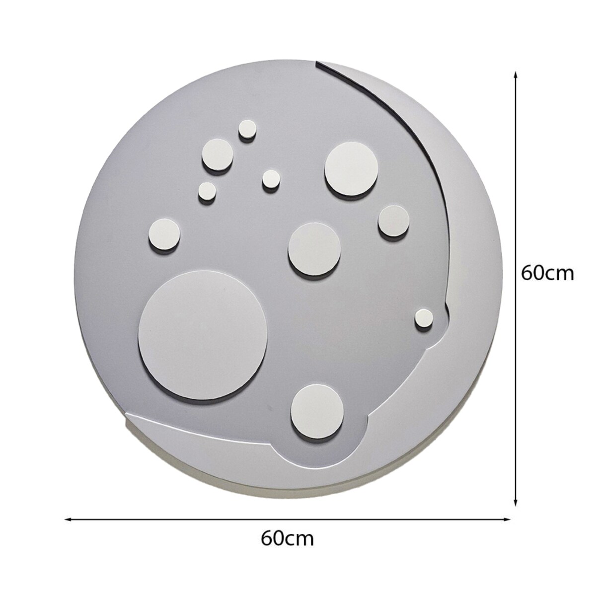 Dekoracja Ścienna Księżyc - Ozdoba do Pokoju Dziecięcego