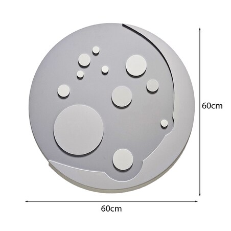 Dekoracja Ścienna Księżyc - Ozdoba do Pokoju Dziecięcego