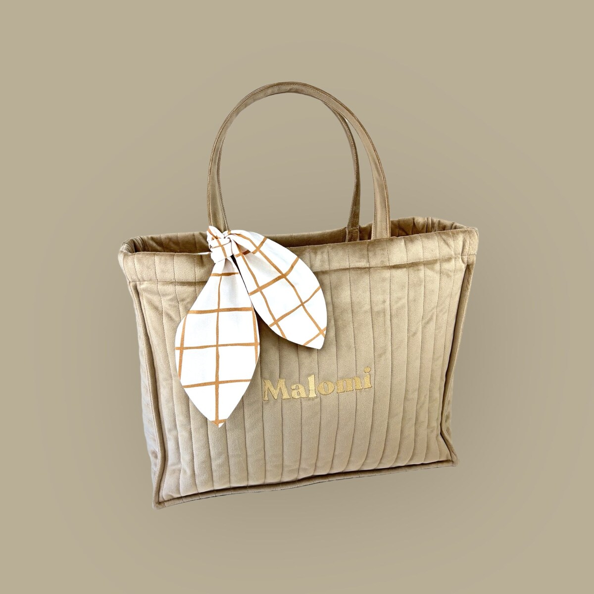 Pikowana torba do wózka Latte