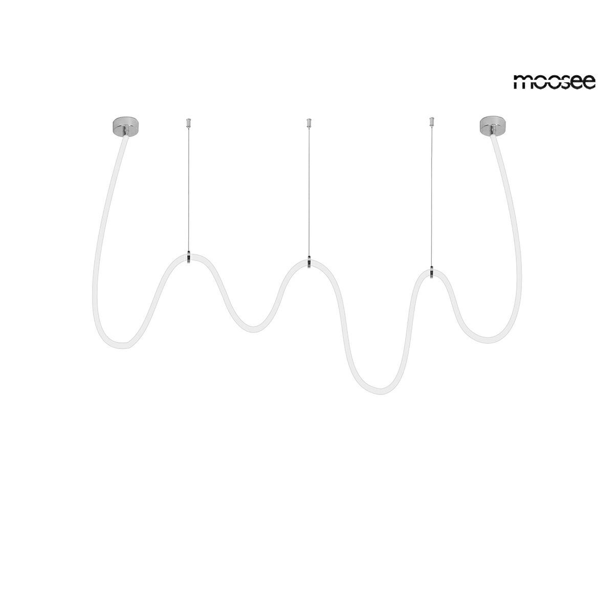 MOOSEE lampa wisząca LASSO 500 Smart srebrna