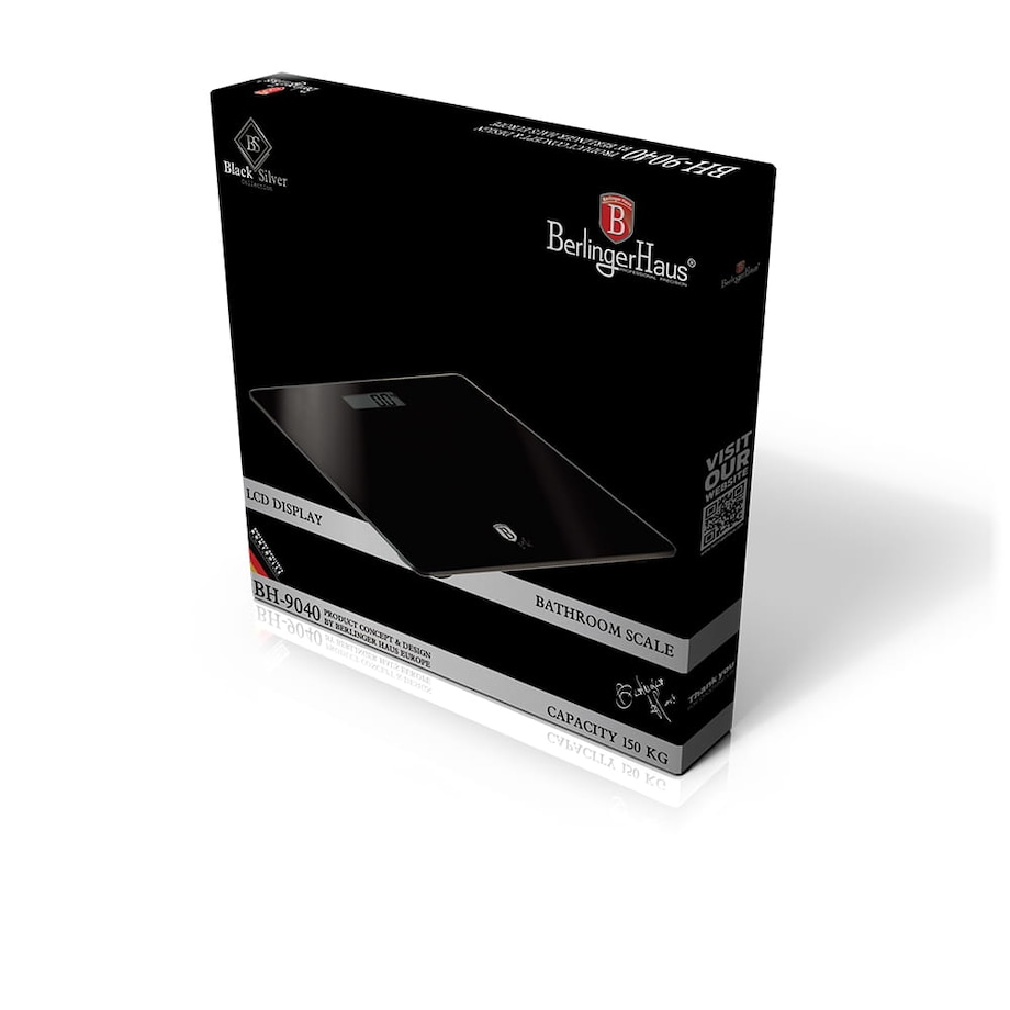 Waga łazienkowa BERLINGER HAUS Black Silver