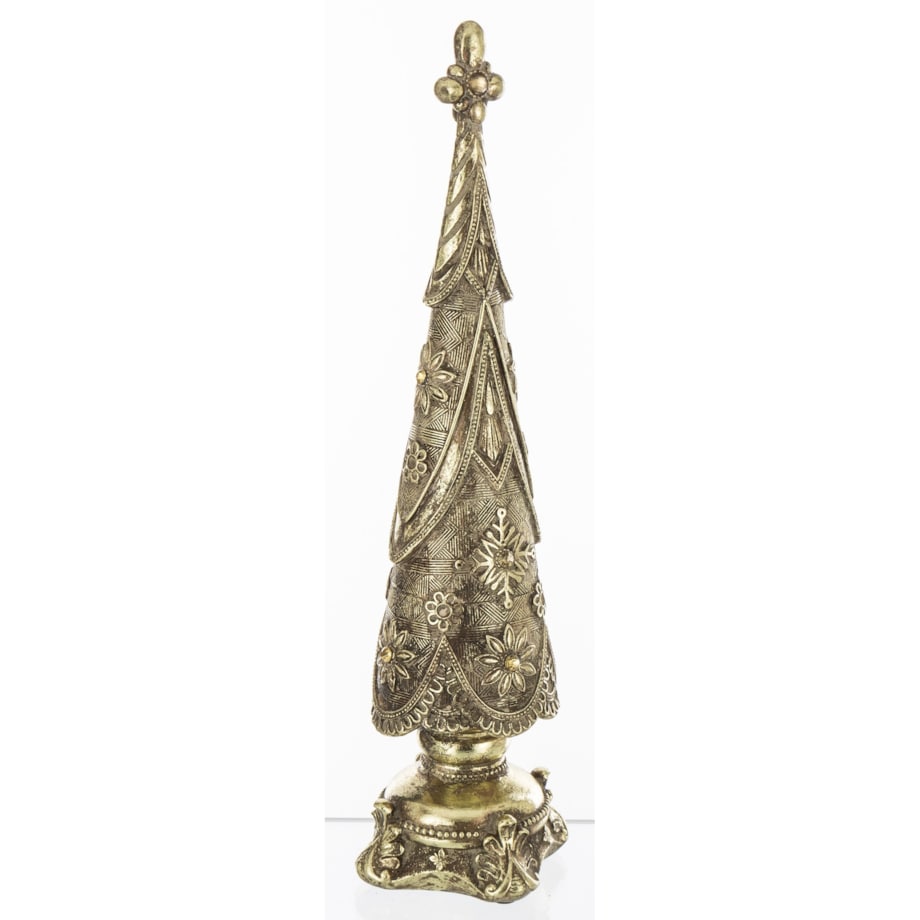 Dekoracja - choinka złota 38x8,5x8,5 cm HETTAR