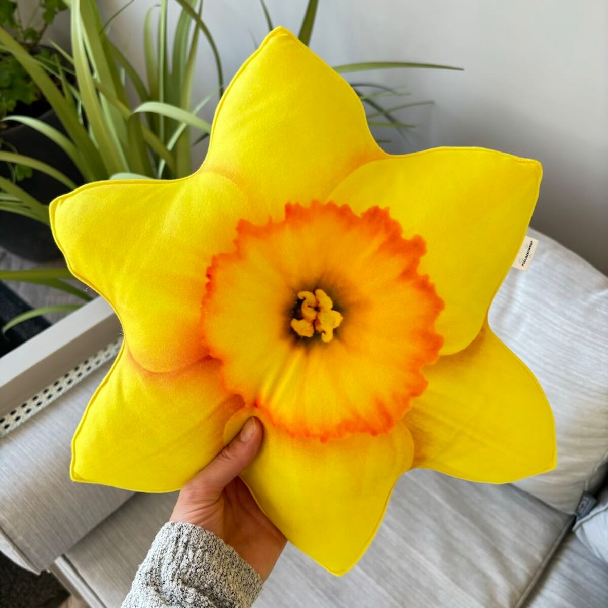 Poduszka mała kwiat Żonkil Narcyz