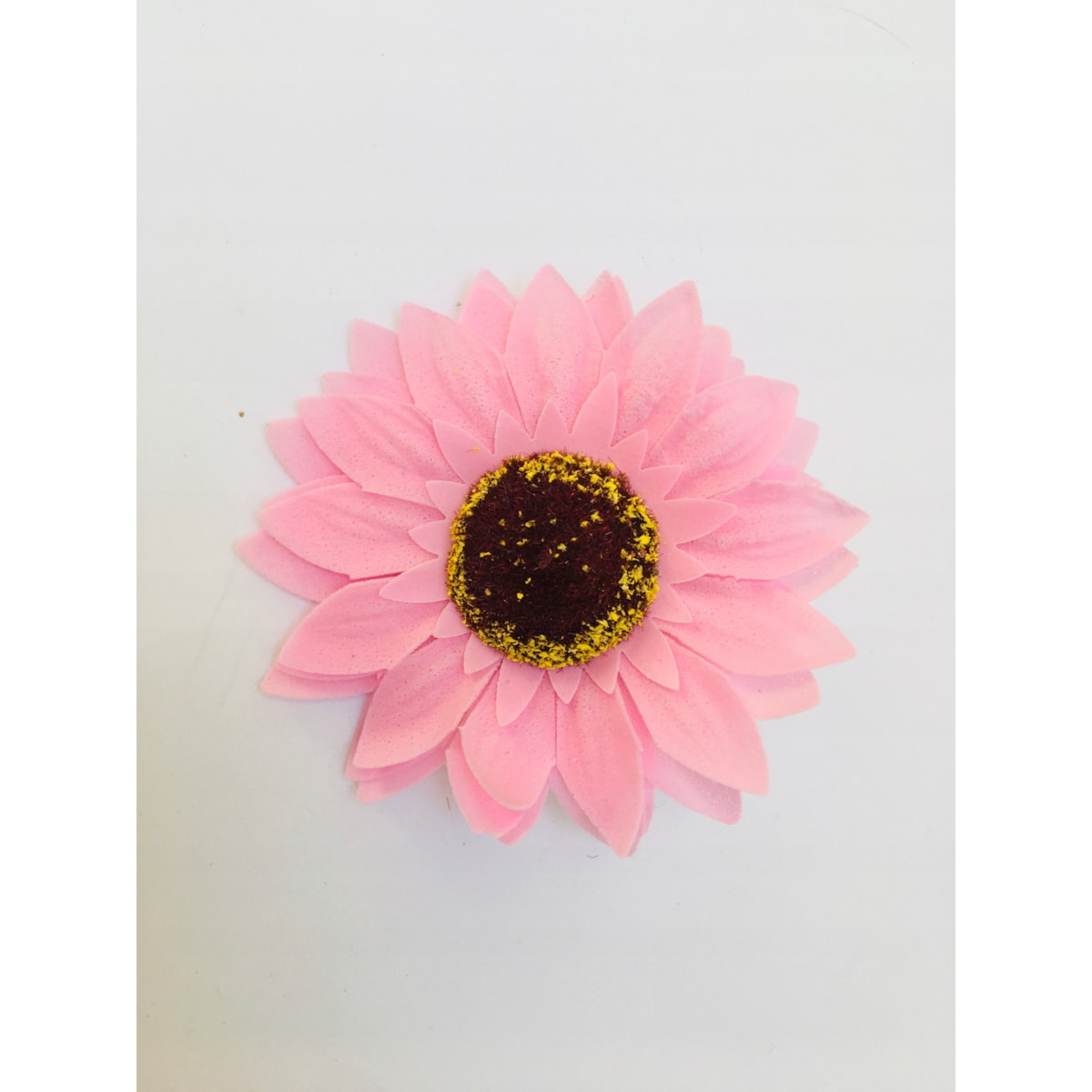 1x SŁONECZNIK DUŻY kwiat mydlany PACHNĄCY NA BUKIET stroik box różowy