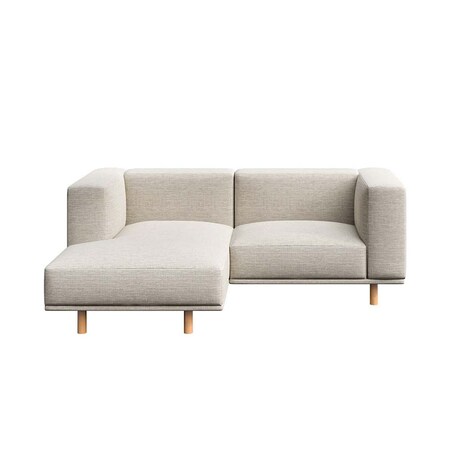 Kukumo sofa narożna lewa Jasnoszara