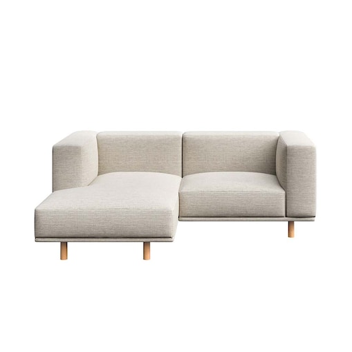 Kukumo sofa narożna lewa Jasnoszara