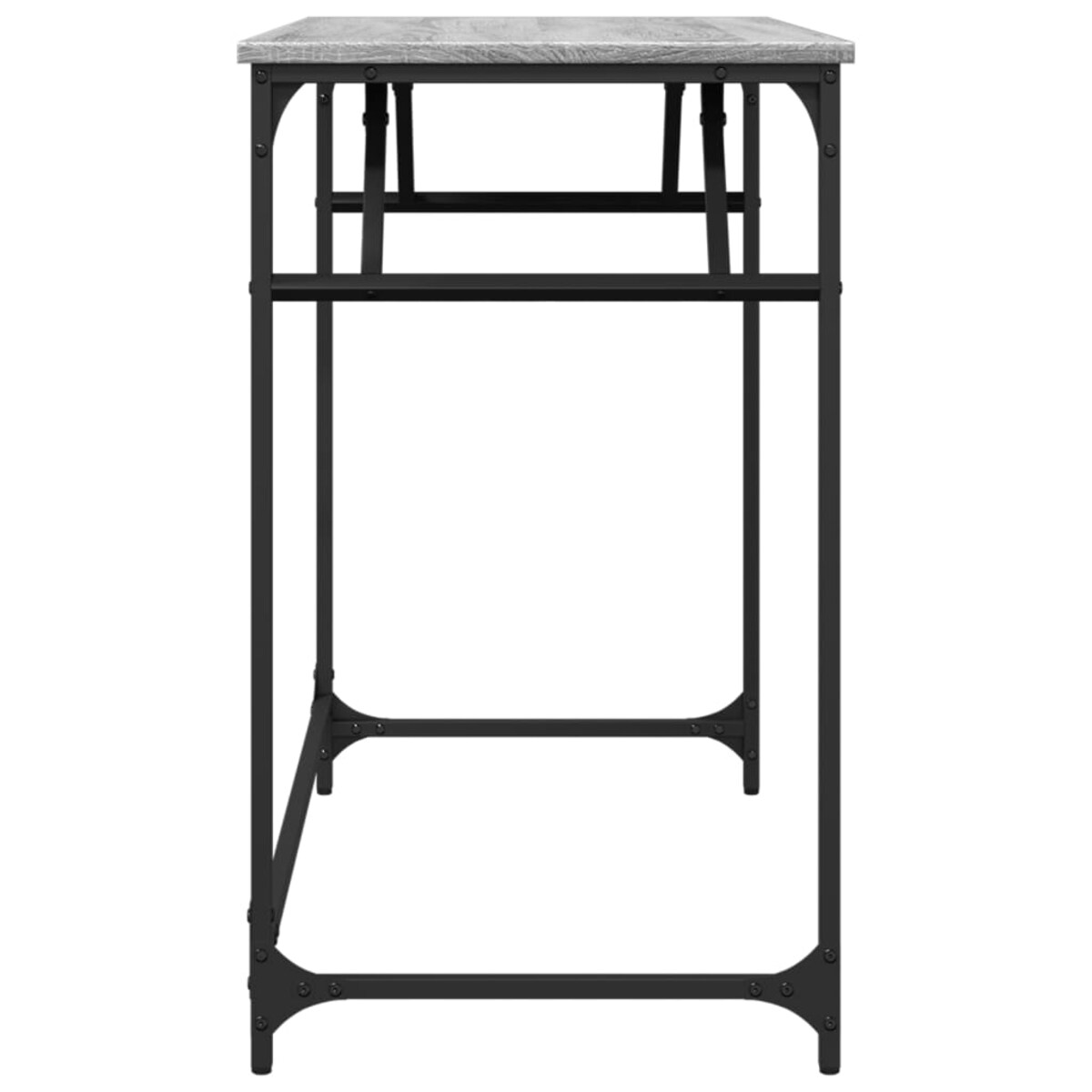 vidaXL Biurko, szary dąb sonoma, 100x45x76 cm, materiał drewnopochodny