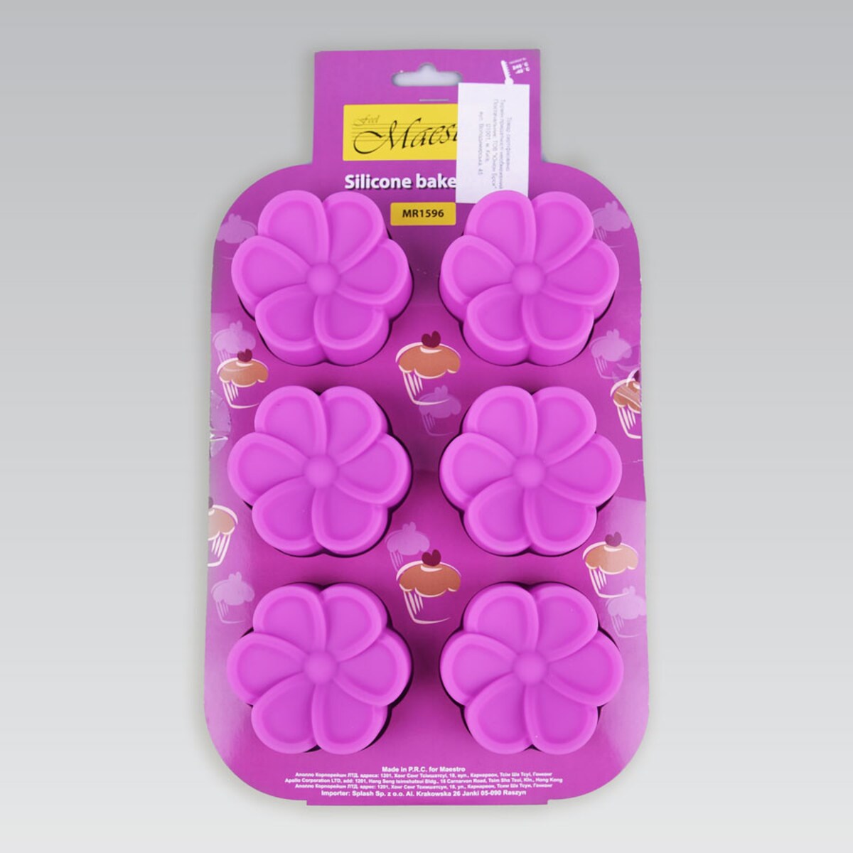 Silikonowa forma do pieczenia ciastek Kwiatki MAESTRO MR-1596