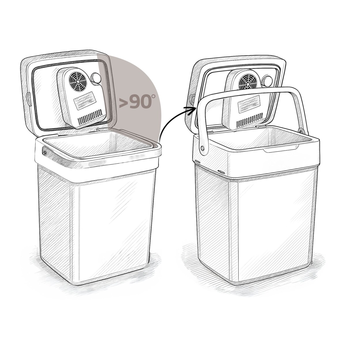 Lodówka turystyczna samochodowa 12V/230V USB funkcja grzania 29l Berdsen