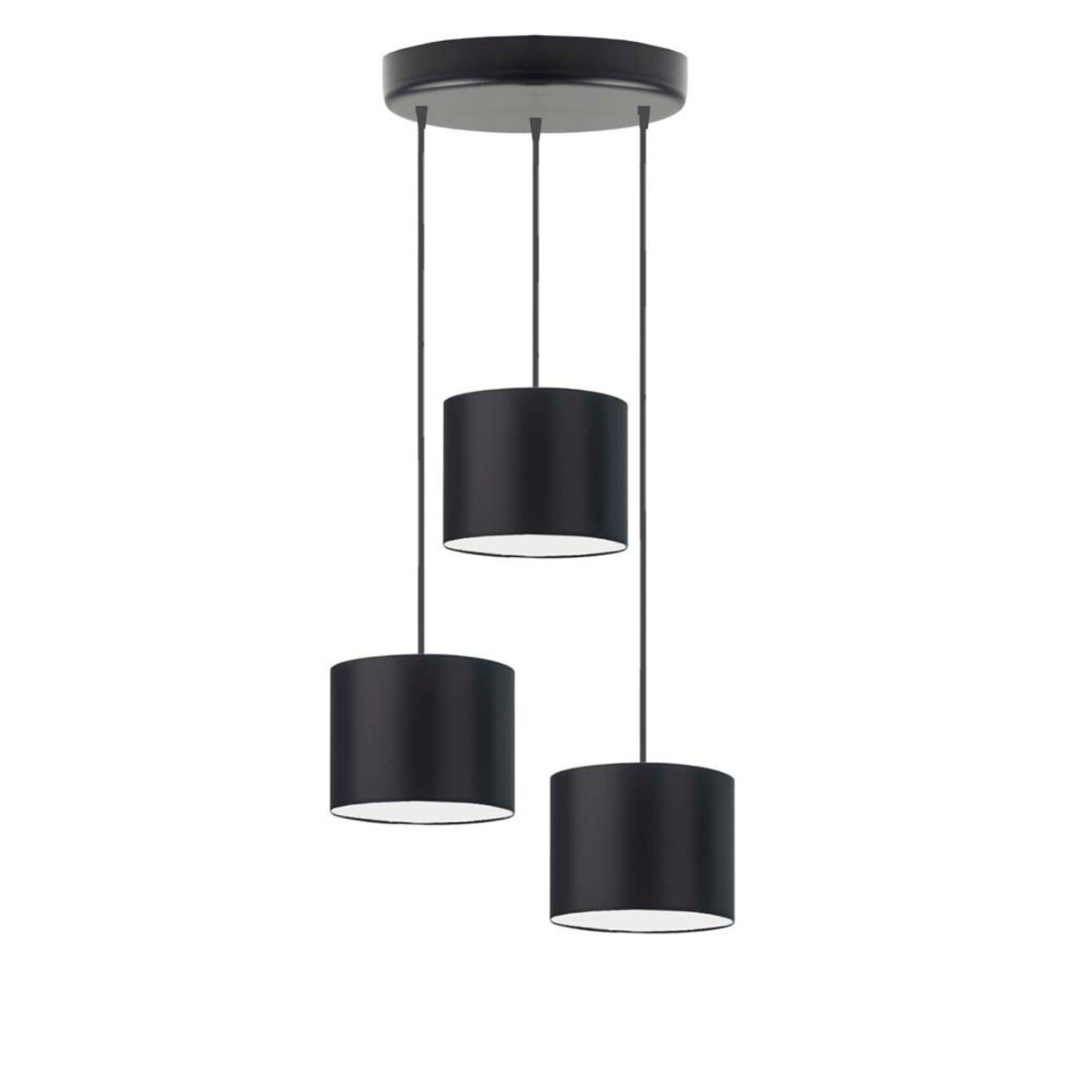 Lampa wisząca zwis żyrandol sufitowa z abażurami walec JAZZ Z3