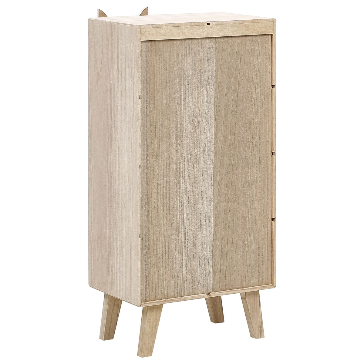 Regał 4 półki jasne drewno TUPELO