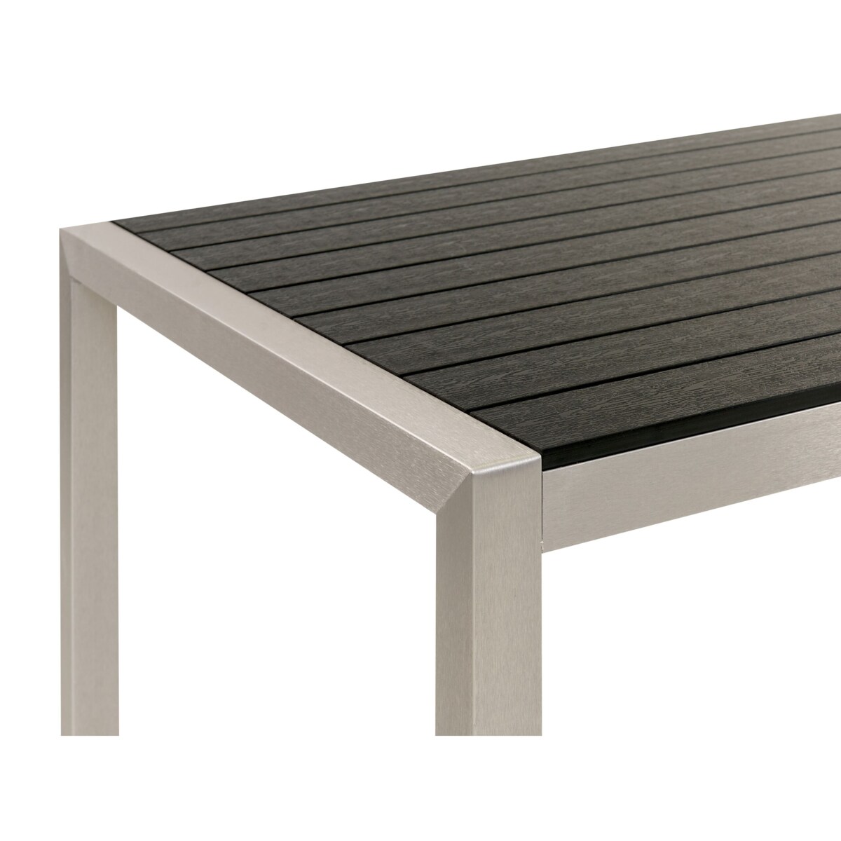 Stół ogrodowy 180 x 90 cm czarny VERNIO