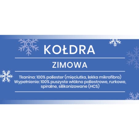 Kołdra zimowa 200x220 SEN DOBRY