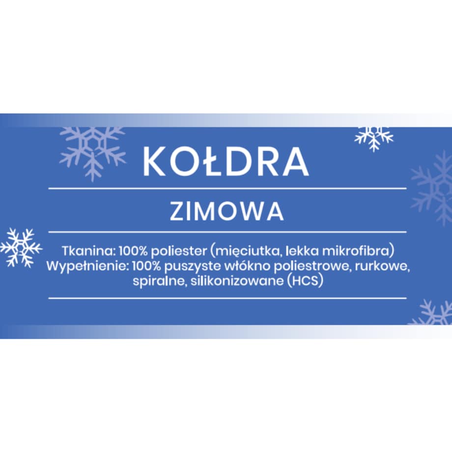 Kołdra zimowa 200x220 SEN DOBRY