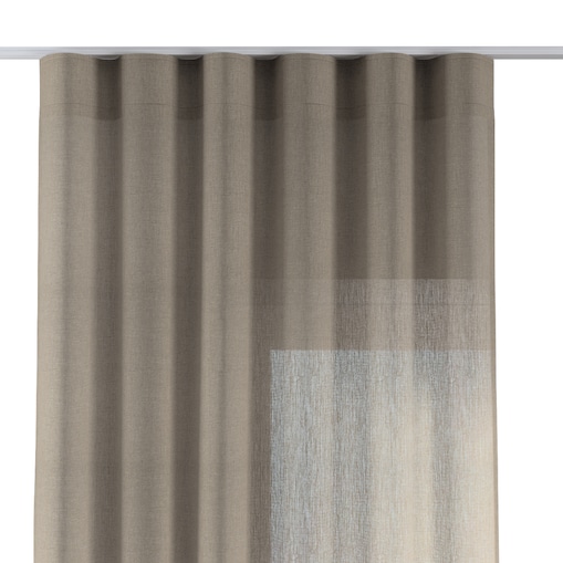 Zasłona na taśmie wave 130x245 beżowy