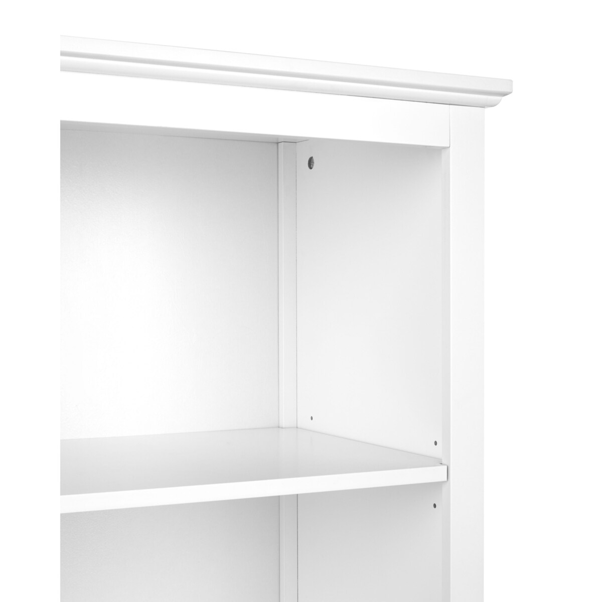 Szafka ze szklaną gablotą biała LUSBY