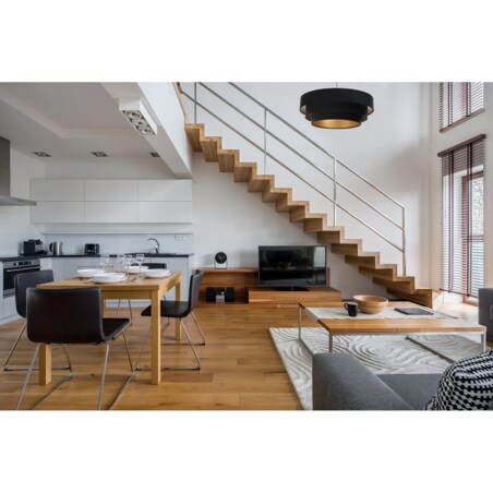 Lampa wisząca TRIO czarna/złota