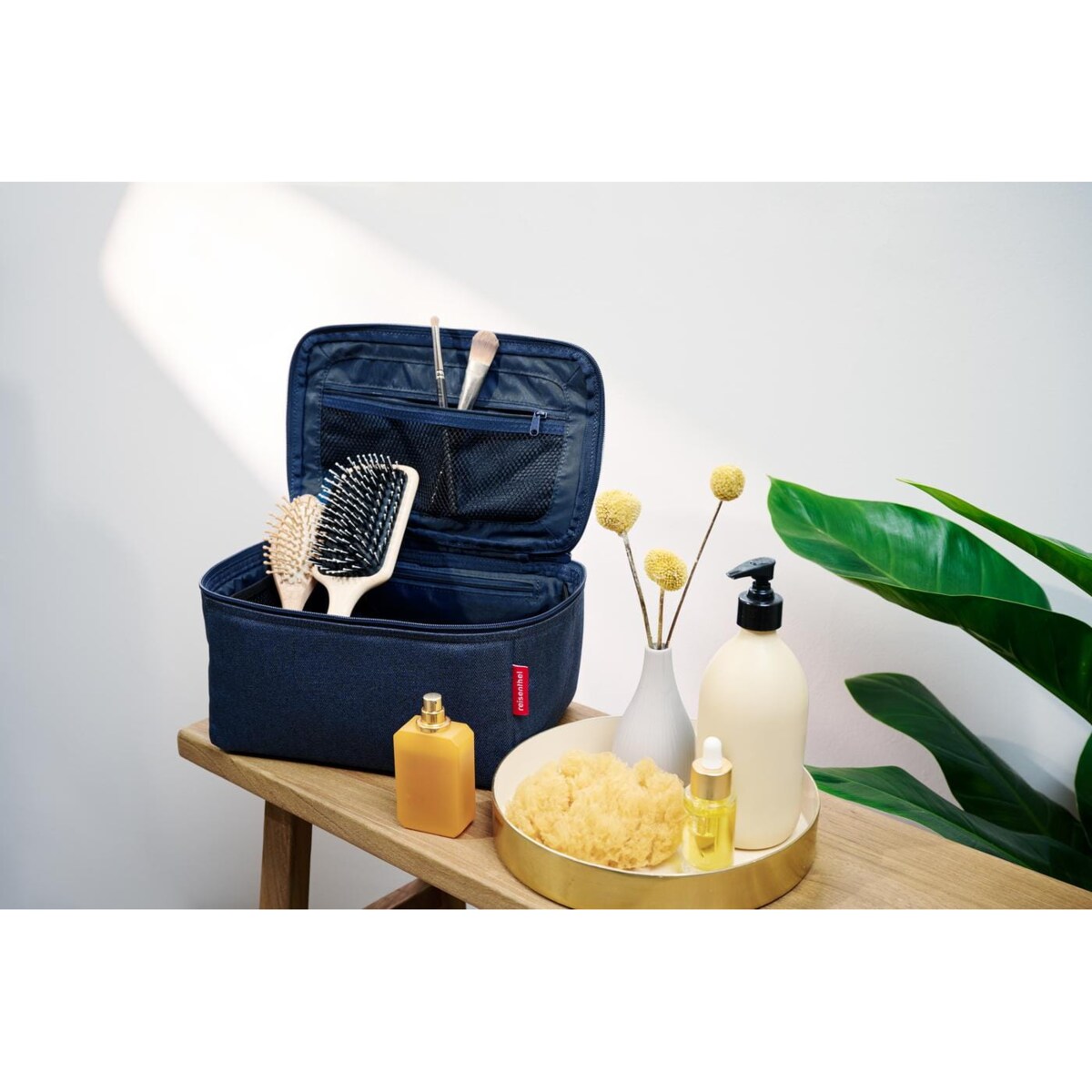 Kosmetyczka BEAUTYCASE, herringbone dark blue
