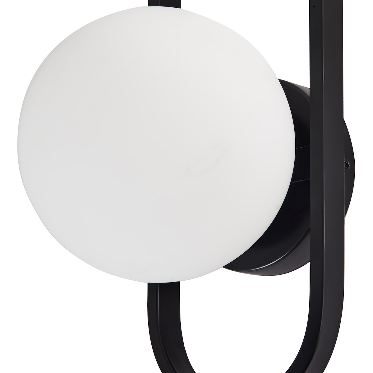Lampa ścienna VARDI Czarny Metal