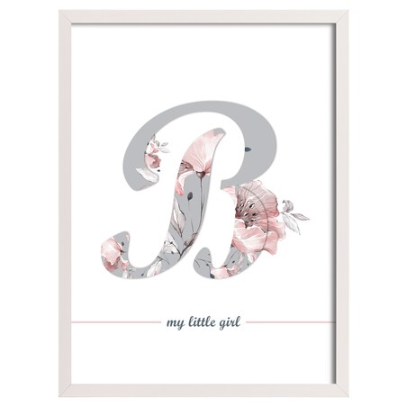 Obrazek Rose Lagoon Letter 30x40cm, 30x40cm