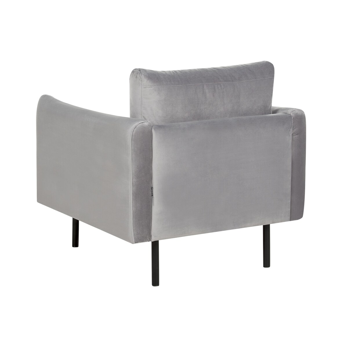 Fotel szary welurowy VINTERBRO