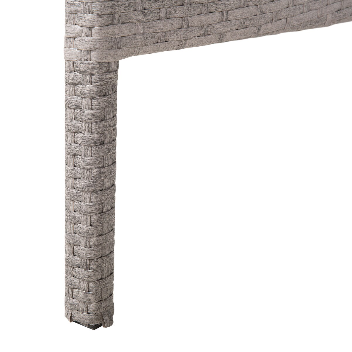 Stół ogrodowy VITERBO 145 cm 80 cm Szkło Jasnoszary