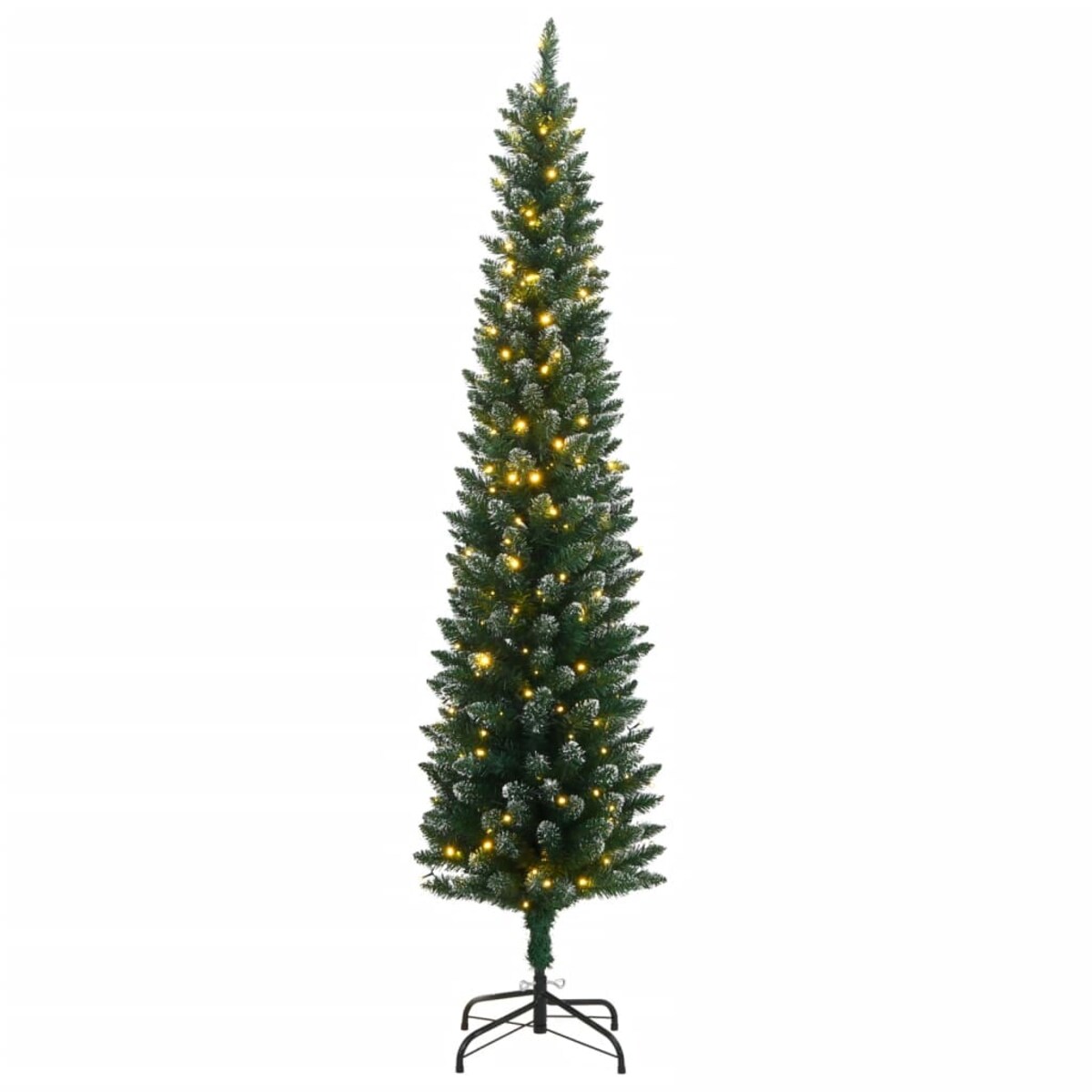 vidaXL Sztuczna, smukła choinka, 150 lampek LED, 150 cm