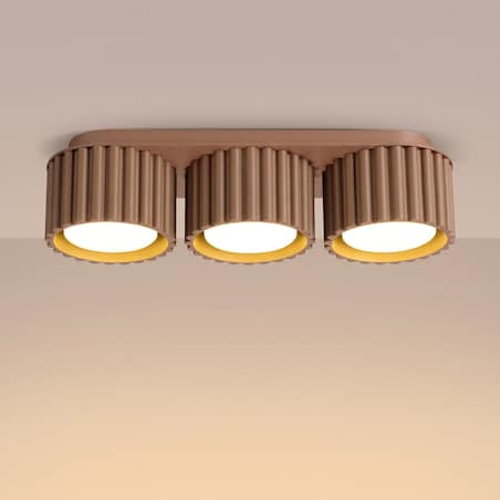 Plafon AURA 3 mocca Gx53