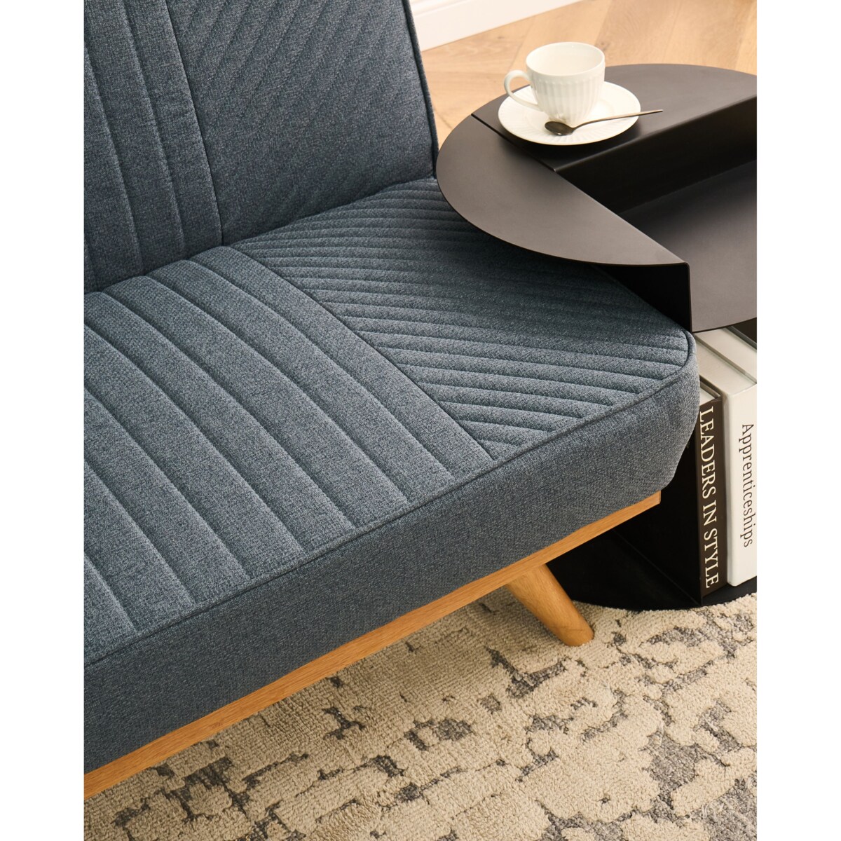 Sofa rozkładana dla 2 osób KALFAFEL Niebieski