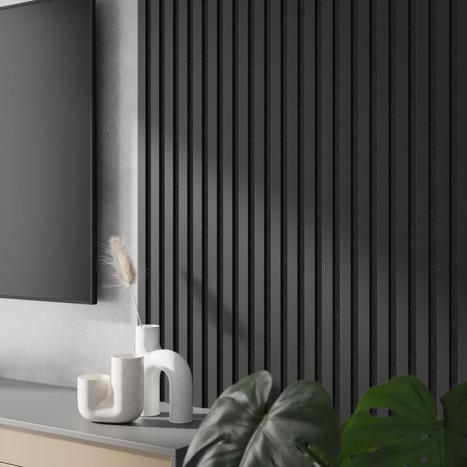 LAMELE NA FILCU - CZARNY MAT