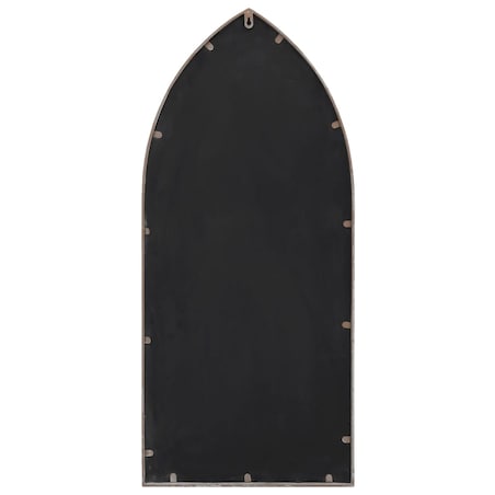 vidaXL Lustro ogrodowe, piaskowe, 100x45 cm, żelazne