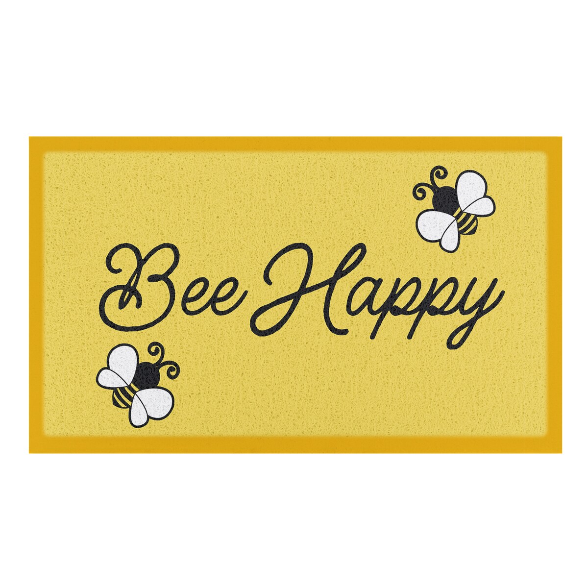 Wycieraczka Żółta wycieraczka Bee Happy - (90 x 60 cm)