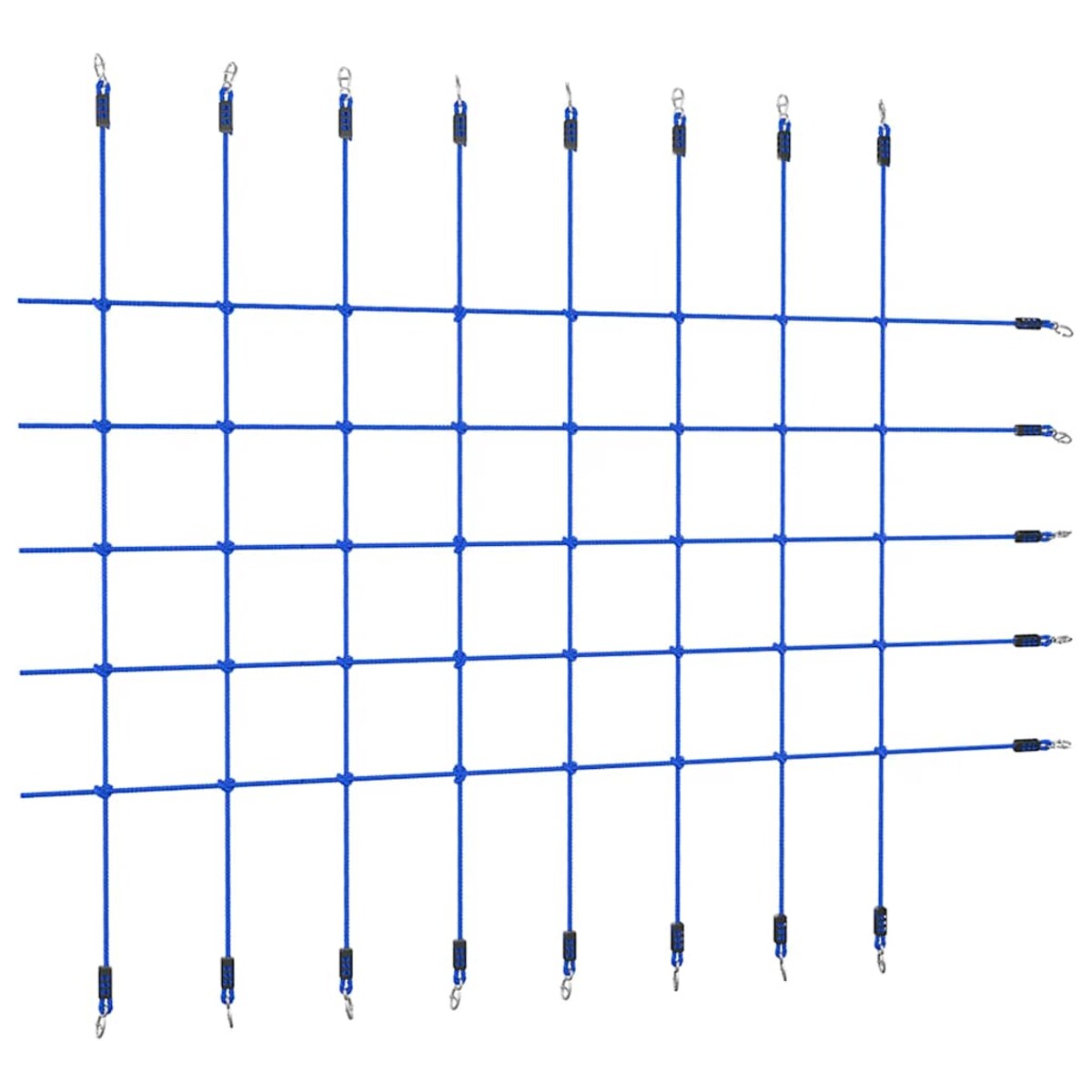vidaXL Siatka do wspinania, 200x150 cm, niebieska