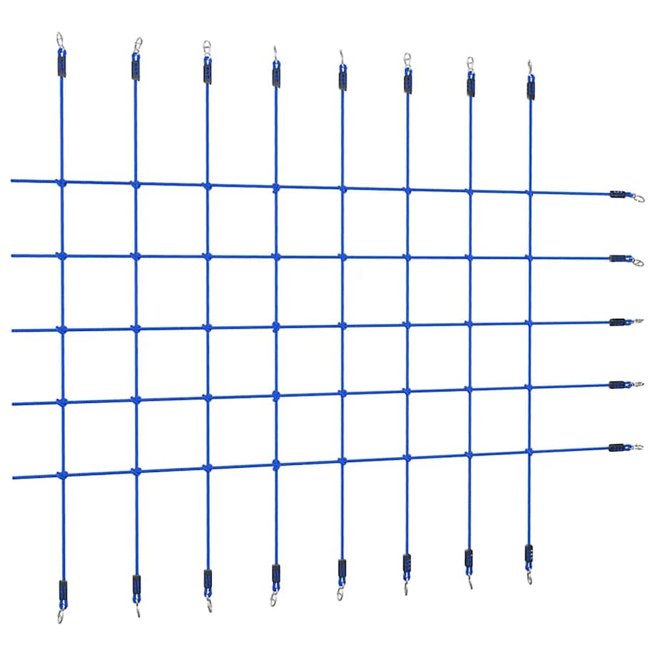 vidaXL Siatka do wspinania, 200x150 cm, niebieska