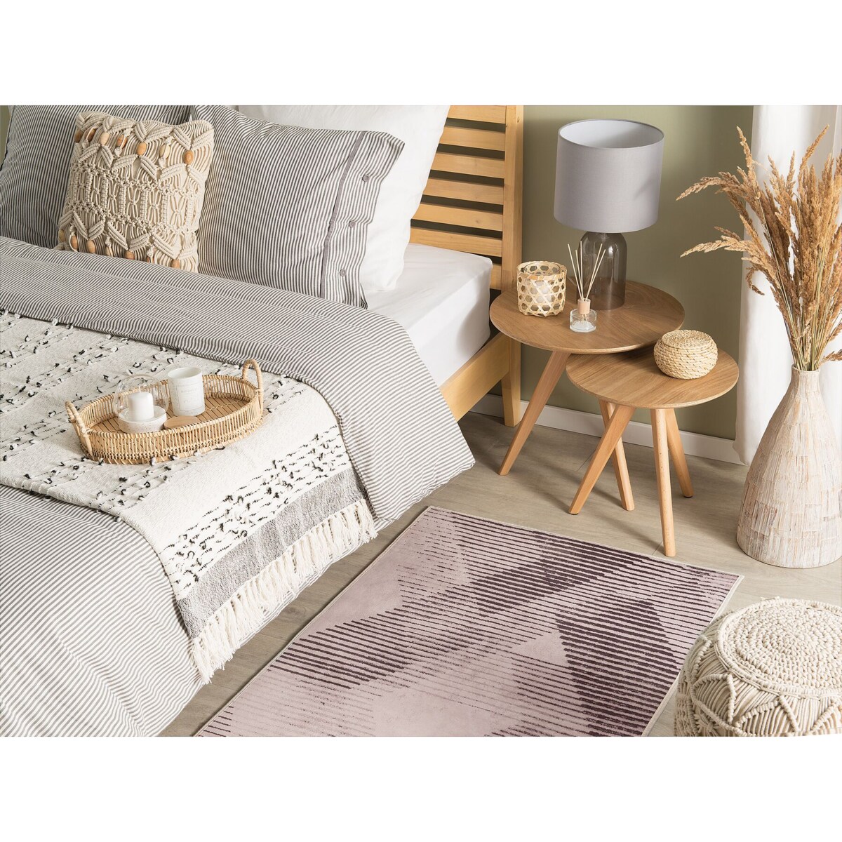 Dywan 80 x 150 cm różowy KALE