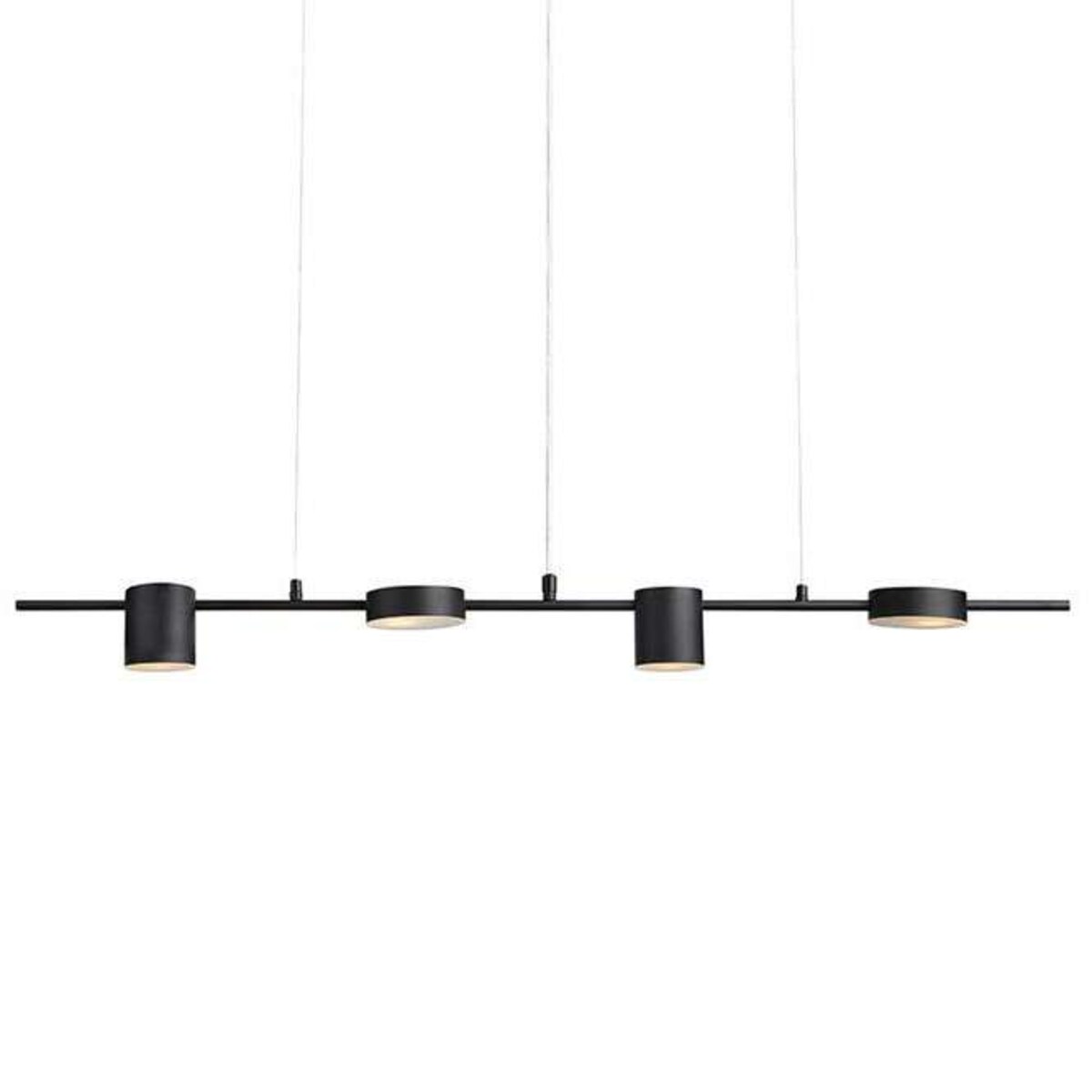 LAMPA wisząca ROW 107746 Markslojd metalowa OPRAWA tuby ZWIS na listwie art deco czarny