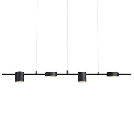 LAMPA wisząca ROW 107746 Markslojd metalowa OPRAWA tuby ZWIS na listwie art deco czarny