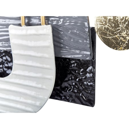 Dekoracja ścienna LUTETIUM Metal 55 cm Czarny