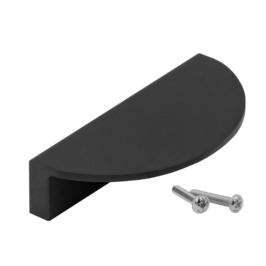 Uchwyt do mebli czarny blaszka okragły meblowy loft do szafek szuflad