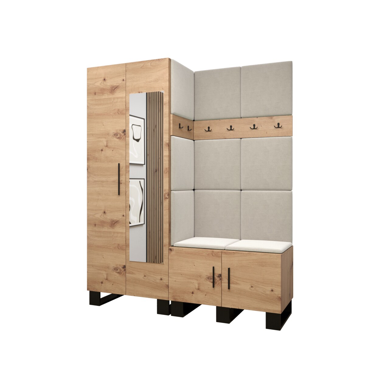 Garderoba do przedpokoju Abiks ARTIN 14 artisan+manila02