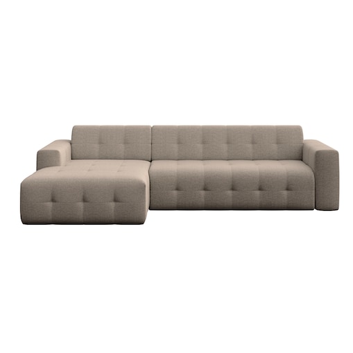 Sofa narożna lewa Tuil XL, camelowa