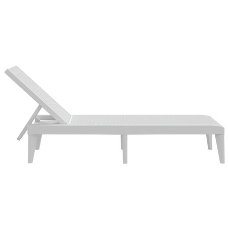 vidaXL Leżak, biały, 186x60x29 cm, PP