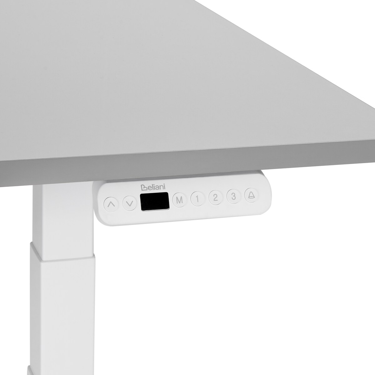 Biurko regulowane elektrycznie DESTINES Szary/ biały 120 cm 72 cm
