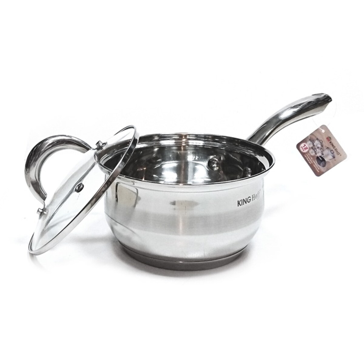 Zestaw garnków stalowych na indukcję 10 ele. garnki komplet KINGHOFF Silver