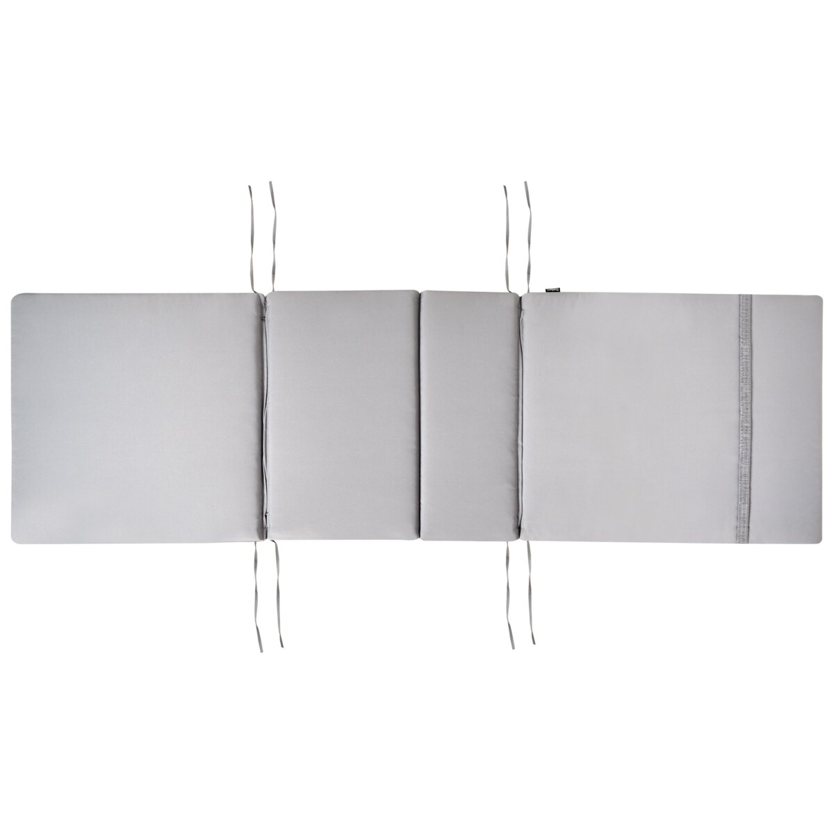 Leżak ogrodowy z poduszką AMANTEA PREMIUM Drewno akacjowe Jasnoszary