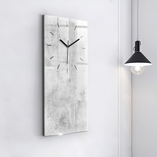 Zegar ścienny Industrialny Beton, 30x60 cm
