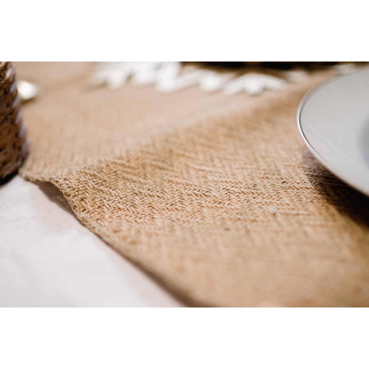 Bieżnik na stół jutowy MODALIE, 35 x 140 cm